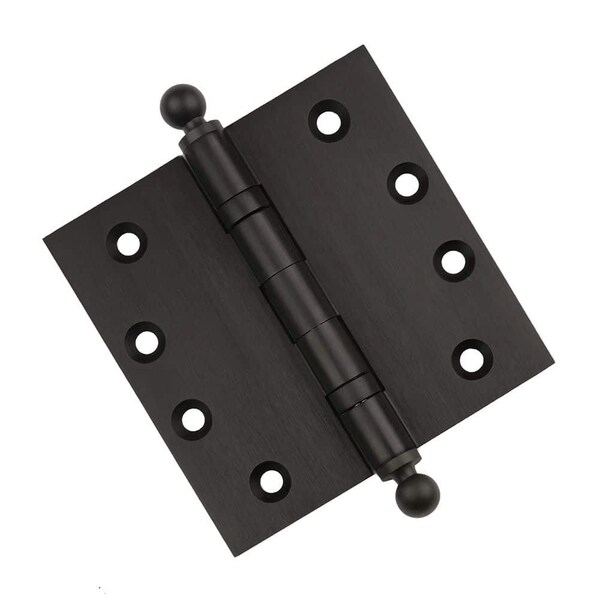 Embassy 4-1/2 x 4-1/2 Solid Brass Ball Bearing Hinge, Oil Rubbed Bronze Finish Ball Tips 4545BBUS10BB-1 - main